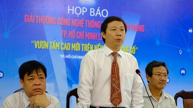 Ông Dương Anh Đức, Giám Sở TT&TT thành phố Hồ Chí Minh, phát biểu tại buổi họp báo - Ảnh: H.Đ - ICT News