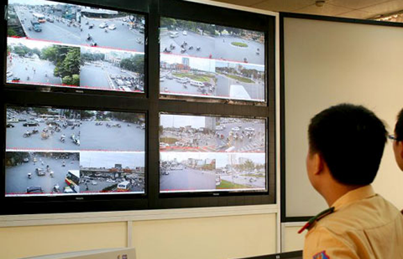 Hệ thống Camera giám sát giao thông qua biển số xe. Ảnh minh hoạ: CA TP.HCM