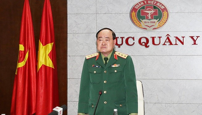 Thượng tướng Trần Đơn chủ trì hội nghị. Ảnh: BQP.