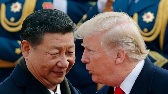 Chủ tịch Trung Quốc Tập Cận Bình và Tổng thống Mỹ Donald Trump (Ảnh: AP)