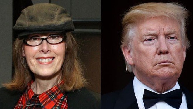 Nhà báo Elizabeth Jean Carroll và Tổng thống Mỹ Donald Trump (Ảnh: Elle)