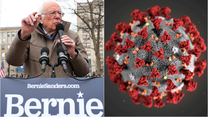 Ứng viên Bernie Sanders bị người dẫn chương trình kênh CNN so sánh với virus corona gây bức xúc (Ảnh: RT)