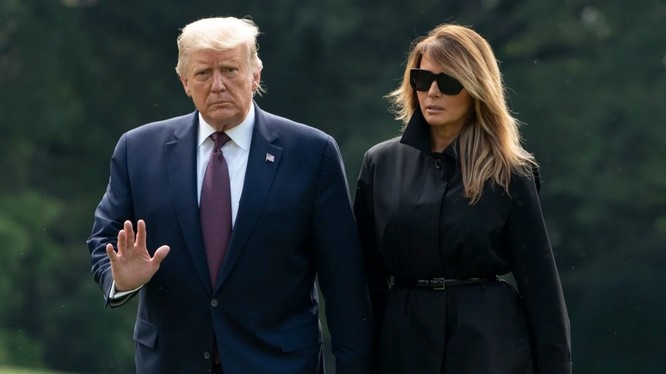 Tổng thống Trump và Đệ nhất phu nhân Melania xét nghiệm dương tính với virus corona chủng mới (Ảnh: AFP)