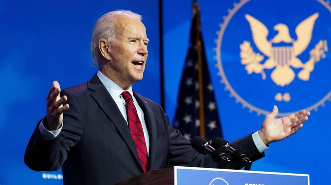 Sau cuộc bỏ phiếu của đại cử tri đoàn, Tổng thống đắc cử Joe Biden tuyên bố "đã đến lúc lật sang trang mới, đoàn kết và hàn gắn" (Ảnh: CNBC)