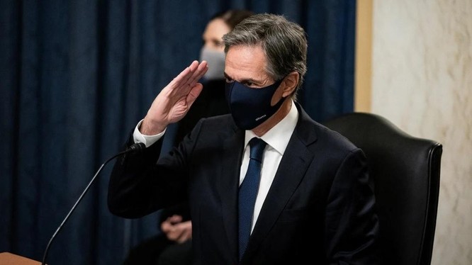 Anthony Blinken, ứng viên Ngoại trưởng Mỹ, trong phiên điều trần trước Ủy ban Đối ngoại Thượng viện Mỹ ngày 19/1 (Ảnh: Reuters)