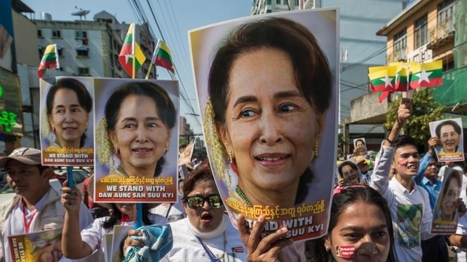 Quân đội Myanmar nói họ thực hiện các vụ bắt giữ nhằm phản ứng trước "gian lận bầu cử" trong kỳ bầu cử năm ngoái (Ảnh: AFP)