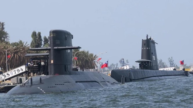 Đài Loan đang tăng cường sức mạnh của mình bằng cách chế tạo hạm đội tàu ngầm mới (Ảnh: Kyodo)