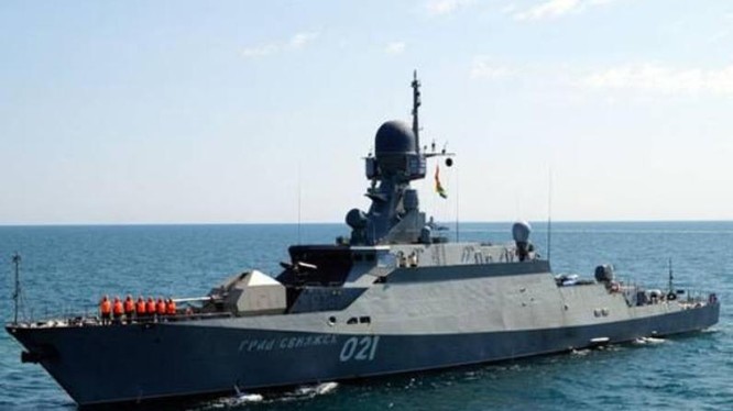 Chiến hạm Grad Sviyashk loại nhỏ của Hải quân Nga (Nguồn AIF)