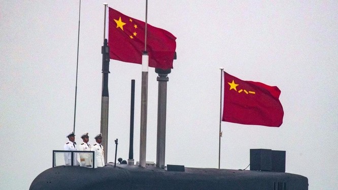 Lầu Năm Góc nói rằng Trung Quốc có 4 tàu ngầm tên lửa đạn đạo chạy bằng năng lượng nguyên tử Type 094A (Ảnh: AFP)