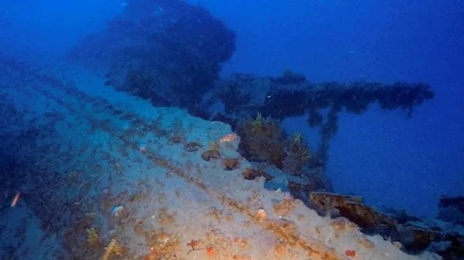 Xác tàu ngầm Jantina được tìm thấy ở phía nam đảo Mykonos (Ảnh: Reuters).