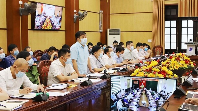 Tỉnh Thanh Hóa triển khai Hội nghị trực tuyến về công tác phòng, chống dịch COVID-19. Ảnh: thanhhoa.gov.vn