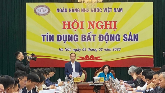 Phó Thống đốc NHNN Đào Minh Tú phát biểu tại hội nghị (Ảnh: VGP)