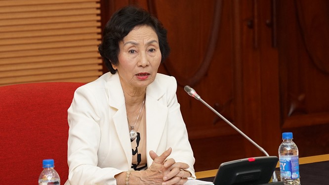 PGS TS Bùi Thị An - Phó Chủ tịch Liên hiệp các hội Khoa học và Kỹ thuật Hà Nội