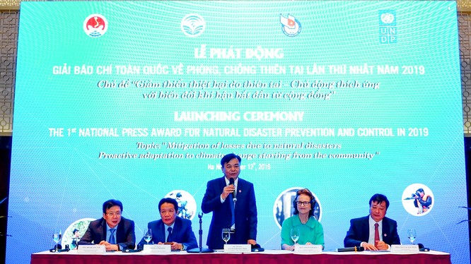 Lễ Phát động Giải báo chí toàn quốc về phòng chống thiên tai lần thứ nhất năm 2019. 