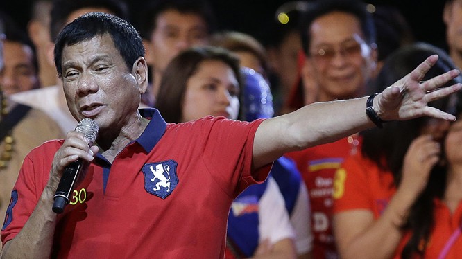 Tổng thống Philippines Duterte.
