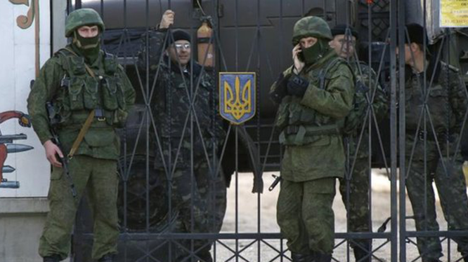 Lực lượng vũ trang Nga ở Crimea.