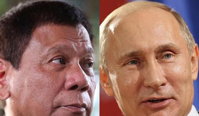 Tổng thống Philippines Duterte và Tổng thống Nga Putin.
