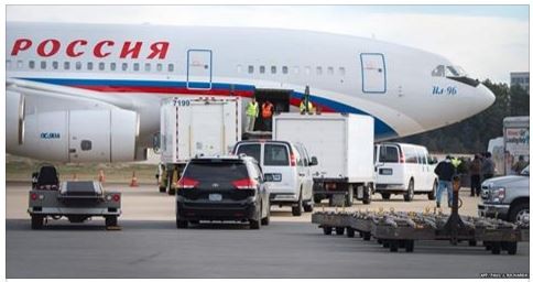 Các nhân viên ngoại giao Nga bị trục xuất đã rời Washington, Hoa Kỳ trên máy bay không phải của Mỹ