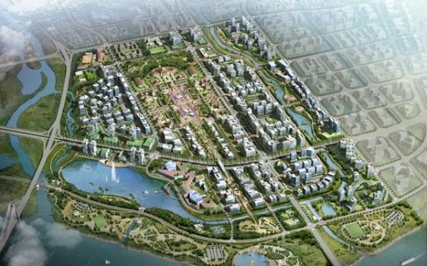 Phối cảnh tổng thể Dự án Khu trung tâm hành chính gần 10 nghìn tỷ đồng của TP. Hải Phòng (nguồn: haiphong.gov.vn)