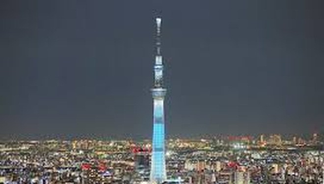 Tháp truyền hình Tokyo Skytree của Nhật Bản hiện đang giữ kỷ lục cao nhất thế giới với chiều cao 634m