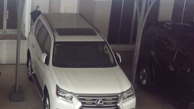 Một trong hai xe Lexus GX460 được Công ty Công lý tặng cho tỉnh Cà Mau - Ảnh: CTV
