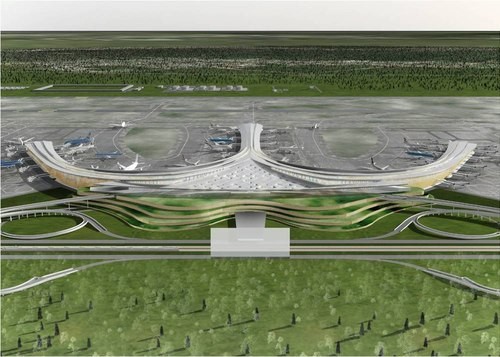 Phối cảnh 3D sân bay Long Thành. Nguồn: Cục hàng không