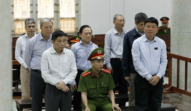 Ông Đinh La Thăng tại phiên tòa tháng 3/2018. Ảnh: Dân trí