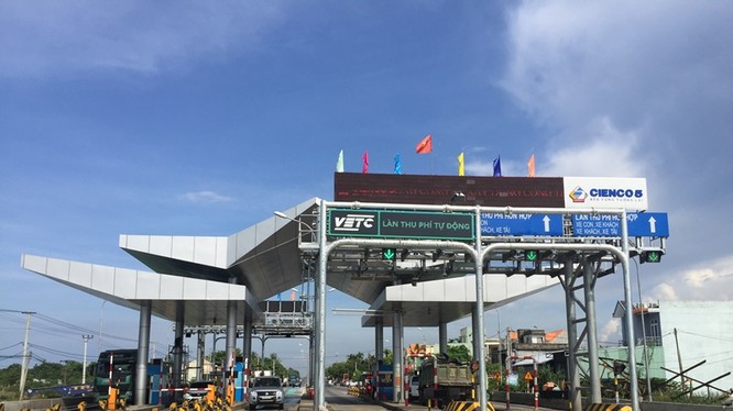 Trạm thu phí Tam Kỳ (Quảng Nam). Ảnh: VGP 
