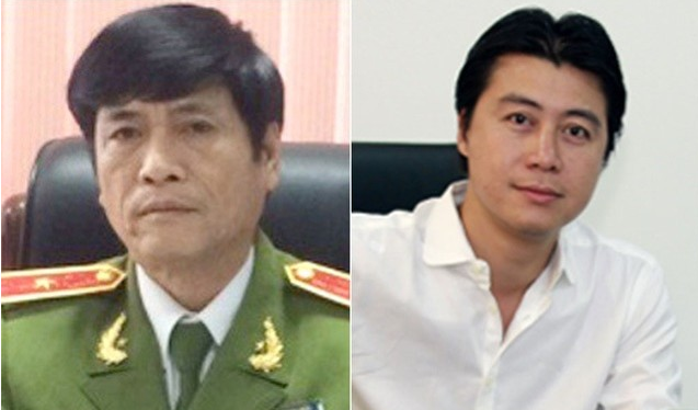 Cựu Thiếu tướng Nguyễn Thanh Hóa và Cựu Chủ tịch HĐQT VTC Online Phan Sào Nam - hai bị can trong vụ án. Ảnh: CAND