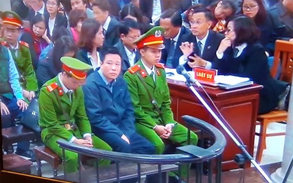 Bị cáo Hà Văn Thắm tại phiên tòa.