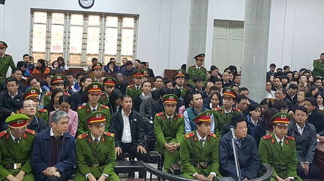 Phiên tòa xét xử Hà Văn Thắm và các bị cáo liên quan.
