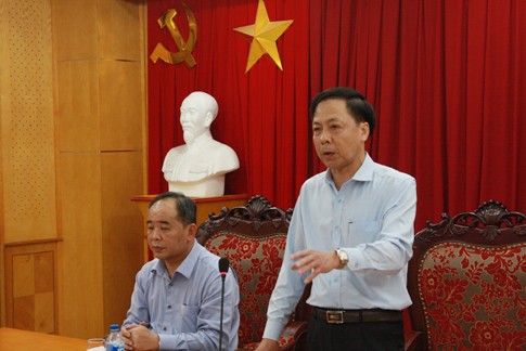Phó Tổng TTCP Trần Ngọc Liêm chủ trì buổi công bố Quyết định thanh tra/ Ảnh: thanhtra.gov.vn