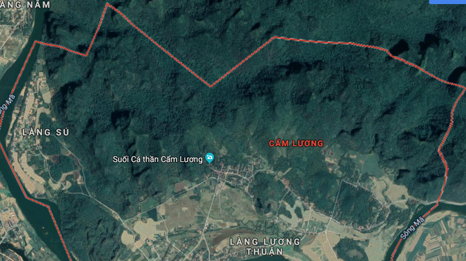 Khu vực nghiên cứu quy hoạch tại xã Cẩm Lương, huyện Cẩm Thủy, tỉnh Thanh Hóa