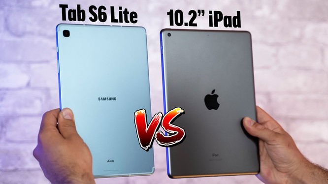 Giữa iPad 10.2 inch và Samsung Galaxy Tab S6 Lite nên chọn máy tính bảng nào (Ảnh: Youtube)