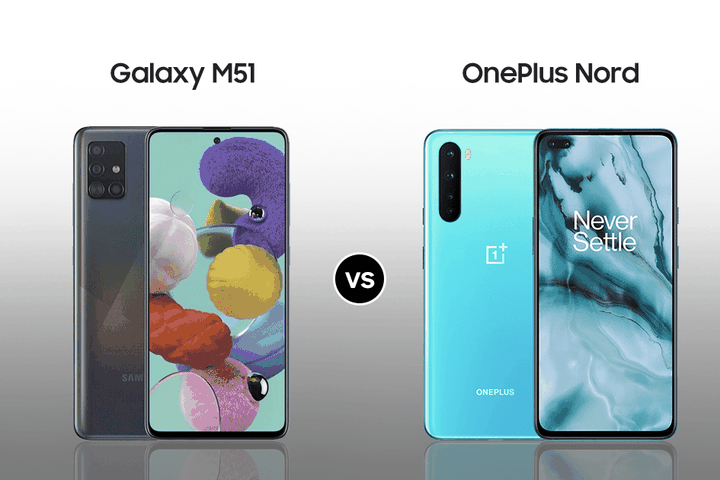 m51 compare oneplus nord