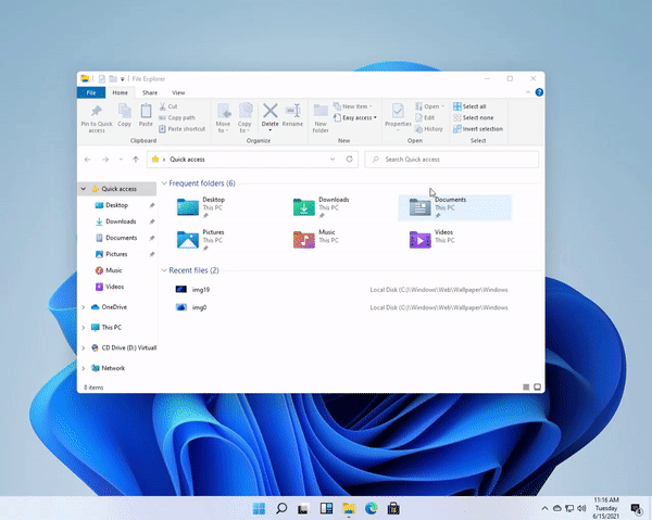 Rò rỉ giao diện người dùng, menu của Windows 11 ảnh 4