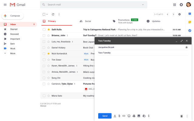 Google cải tiến Gmail với tính năng soạn thảo thư siêu tốc ảnh 1