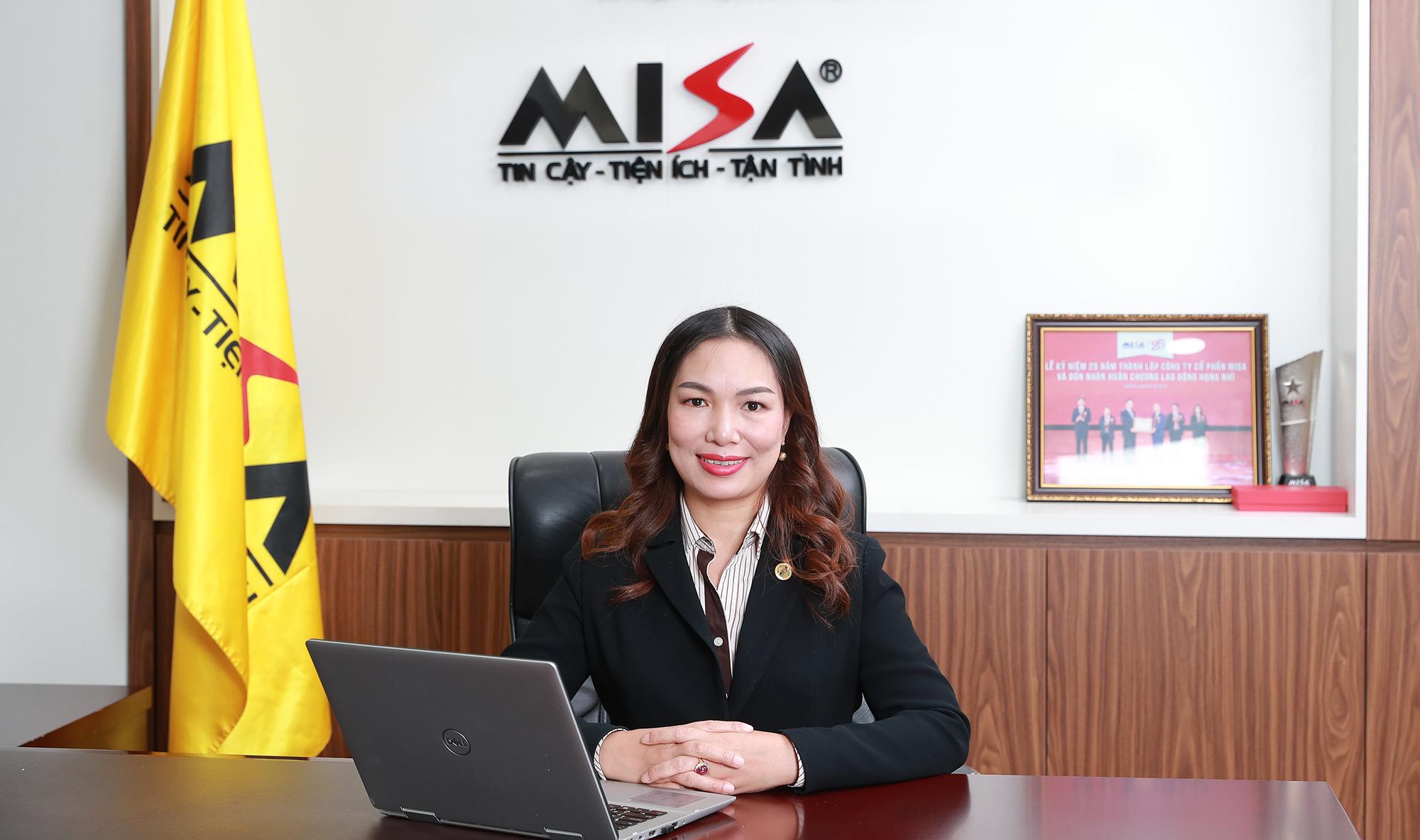 Bà Đinh Thị Thúy – Tổng Giám đốc Công ty Cổ phần Misa.