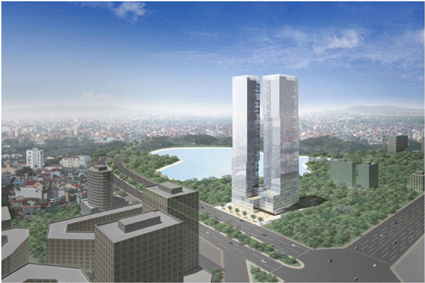 Phối cảnh dự án Nam Dan Plaza. (Ảnh: Internet)