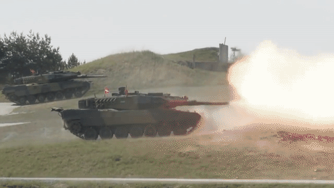 Xe tăng Leopard 2A5 của Đức được Đan Mạch sử dụng tại cuộc thi