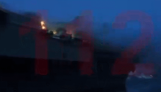 Hình ảnh về con tàu “Đô đốc Kuznetsov”  bị cháy