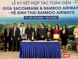Toàn cảnh buổi lễ ký kết hợp tác toàn diện giữa Sacombank và Bamboo Airways - hệ sinh thái Bamboo Airways