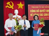 Bà Lê Thị Mỹ Hạnh và ông Trần Thanh Vân tại buổi công bố quyết định bổ nhiệm