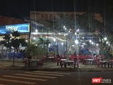 Quán nhậu trên đường Nguyễn Tất Thành sau khi Nghị định 100/2019/NĐ-CP có hiệu lực.