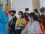 Các thí sinh tham dự kỳ thi tốt nghiệp THPT năm hoạc 2021 trên địa bàn TP Đà Nẵng được lấy mẫu xét nghiệm COVID-19
