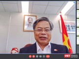 Ông Vũ Bình - Tổng lãnh sự Việt Nam tại Fukuoka tại buổi công bố chương trình tiếp nhận sinh viên Đà Nẵng sang Nhật để thực tập internship và làm việc tại TP Fukuoka