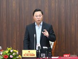 Ông Lê Trí Thanh – Chủ tịch UBND tỉnh Quảng Nam phát biểu tại buổi họp báo