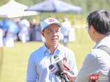 Ông Nguyễn Xuân Bình – Phó Giám đốc Sở Du lịch Đà Nẵng trả lời phỏng vấn báo giới trong buổi khai mạc lễ hội Du lịch Golf Đà Nẵng 2022
