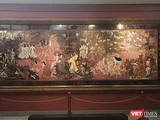 Bức tranh “Vườn xuân Trung Nam Bắc” của danh họa Nguyễn Gia Trí trước khi được "vệ sinh"