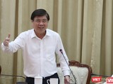 Ông Nguyễn Thành Phong - Chủ tịch UBND TP.HCM chỉ đạo tại cuộc họp phòng, chống dịch bệnh COVID-19 (Ảnh: Sỹ Đông)
